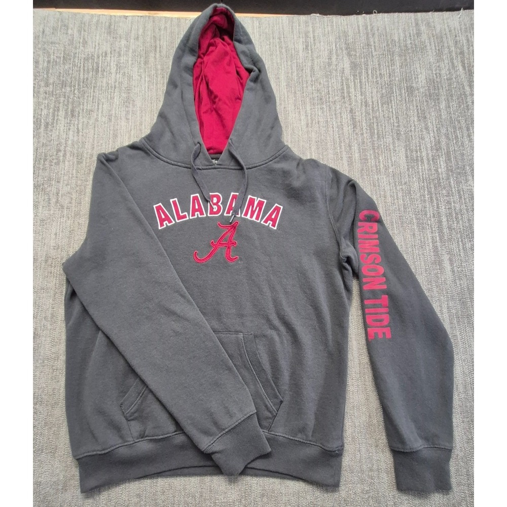 Alabama Crimson Tide women's gray hoodie sweatshirt M graphics Football RTR